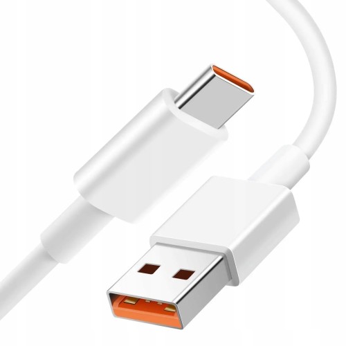 USB KABELIS XIAOMI USB-A TO USB-C 6A 1.0M BALTAS