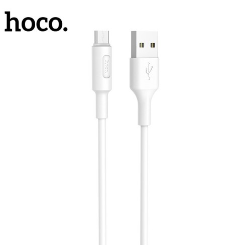 USB KABELIS HOCO X25 MICROUSB 1.0M BALTAS