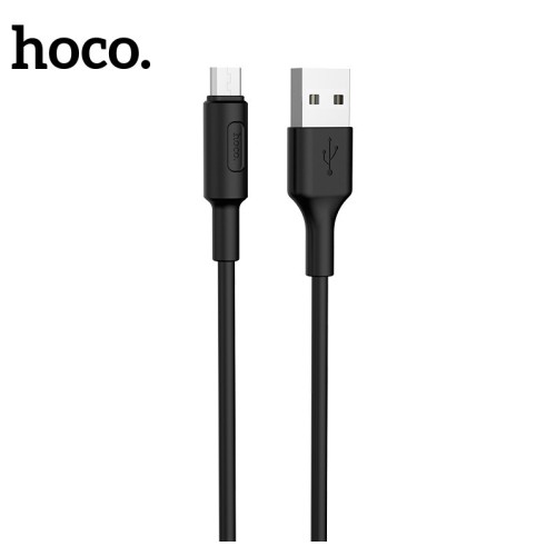 USB KABELIS HOCO X25 MICROUSB 1.0M JUODAS