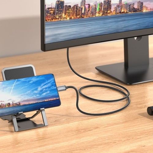 KABELIS HOCO UA27 USB-C TO HDMI PILKAS