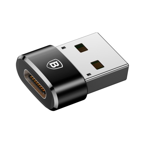 ADAPTERIS BASEUS TYPE-C TO USB-A JUODAS CAAOTG-01