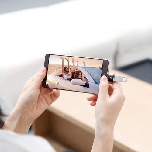 ADAPTERIS BASEUS USB-A TO TYPE-C OTG JUODAS CATOTG-01