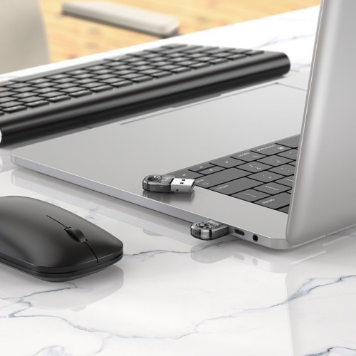 BLUETOOTH ADAPTERIS HOCO UA28 BLUETOOTH 5.1 JUODAS