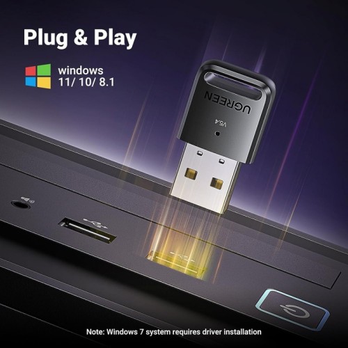 BLUETOOTH ADAPTERIS UGREEN CM748 BLUETOOTH 5.4 (35058) JUODAS