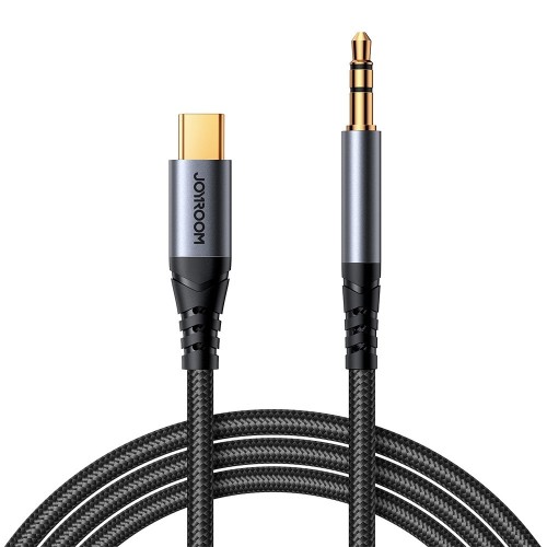 AUDIO KABELIS JOYROOM SY-A07 USB-C TO 3,5MM 1.2M JUODAS