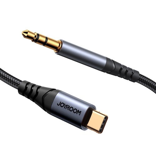 AUDIO KABELIS JOYROOM SY-A07 USB-C TO 3,5MM 1.2M JUODAS