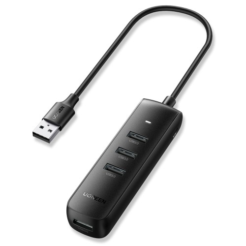 USB ŠAKOTUVAS UGREEN CM416 USB-A 3.0 TO 4XUSB-A 3.0 (10915) JUODAS