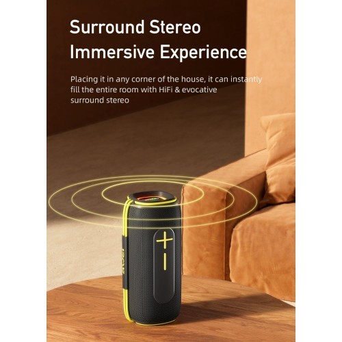 BLUETOOTH NEŠIOJAMAS GARSIAKALBIS AWEI KA5 20W JUODAS