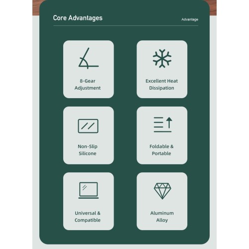 SULANKSTOMAS NEŠIOJAMO KOMPIUTERIO STOVAS AWEI X26 SIDABRINIS