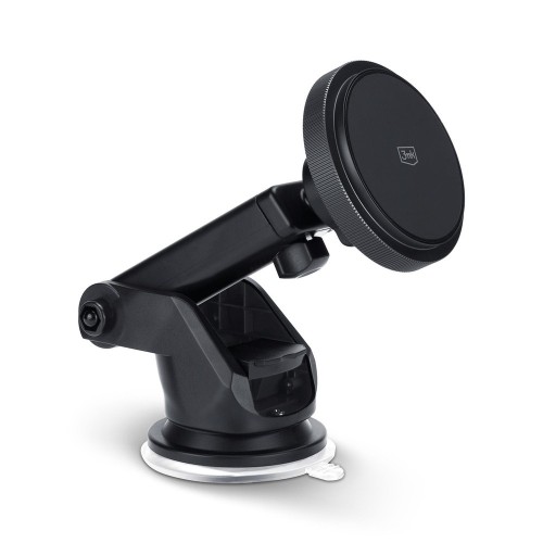 AUTOMOBILINIS LAIKIKLIS-ĮKROVIKLIS 3MK CAR MAGCHARGER 15W (WINDSHIELD / DASHBOARD) JUODAS