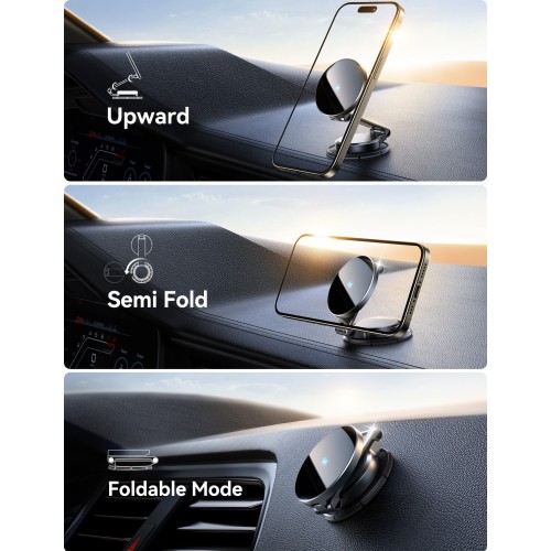 AUTOMOBILINIS LAIKIKLIS-ĮKROVIKLIS JOYROOM JR-ZS408 (DASHBOARD) 15W JUODAS