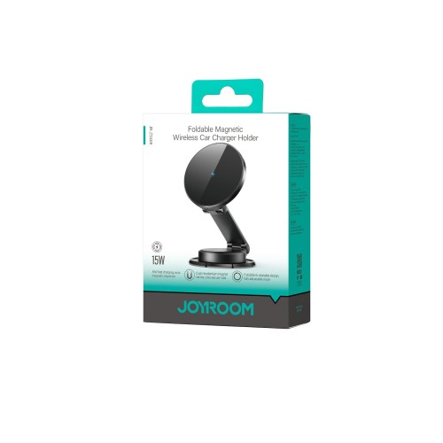 AUTOMOBILINIS LAIKIKLIS-ĮKROVIKLIS JOYROOM JR-ZS408 (DASHBOARD) 15W JUODAS