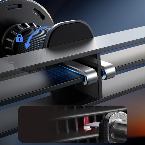 AUTOMOBILINIS LAIKIKLIS-ĮKROVIKLIS JOYROOM JR-ZS502 MAGSAFE 15W (AIR VENT / DASHBOARD) JUODAS