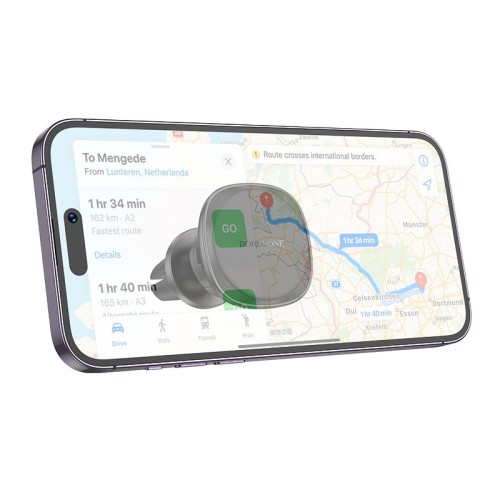 AUTOMOBILINIS TELEFONO LAIKIKLIS BOROFONE BH102 (AIR VENT) JUODAS