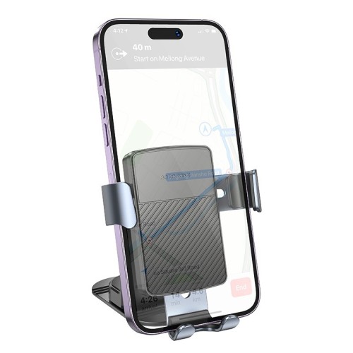 AUTOMOBILINIS TELEFONO LAIKIKLIS BOROFONE BH119 (DASHBOARD) JUODAS