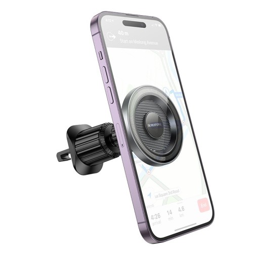 AUTOMOBILINIS TELEFONO LAIKIKLIS BOROFONE BH122 MAGSAFE (AIR VENT) JUODAS