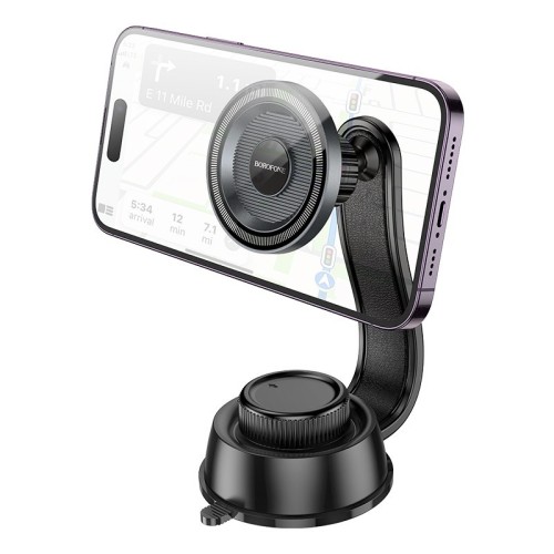 AUTOMOBILINIS TELEFONO LAIKIKLIS BOROFONE BH123 (DASHBOARD) JUODAS