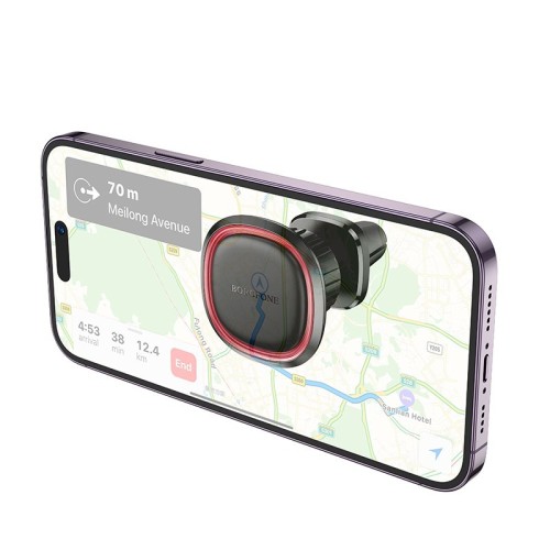 AUTOMOBILINIS TELEFONO LAIKIKLIS BOROFONE BH124 (AIR VENT) JUODAS