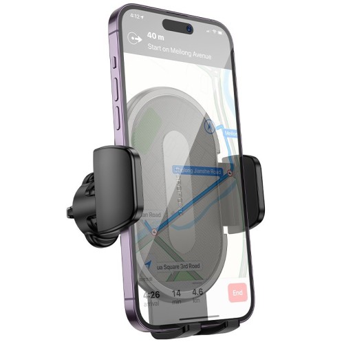 AUTOMOBILINIS TELEFONO LAIKIKLIS BOROFONE BH133 (AIR VENT) JUODAS