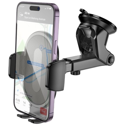 AUTOMOBILINIS TELEFONO LAIKIKLIS BOROFONE BH134 (DASHBOARD) JUODAS