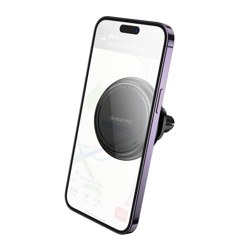 AUTOMOBILINIS TELEFONO LAIKIKLIS BOROFONE BH135 MAGSAFE (AIR VENT) JUODAS