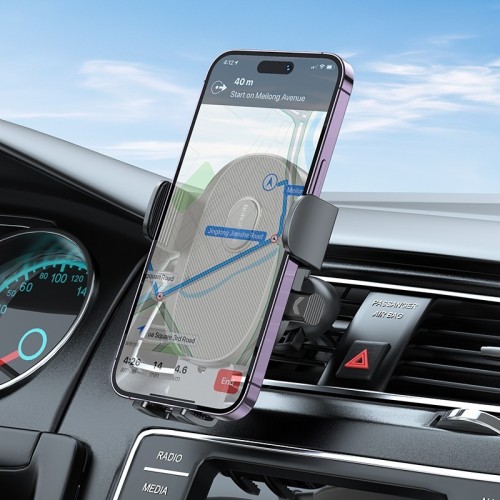 AUTOMOBILINIS TELEFONO LAIKIKLIS BOROFONE BH92 (AIR VENT) JUODAS