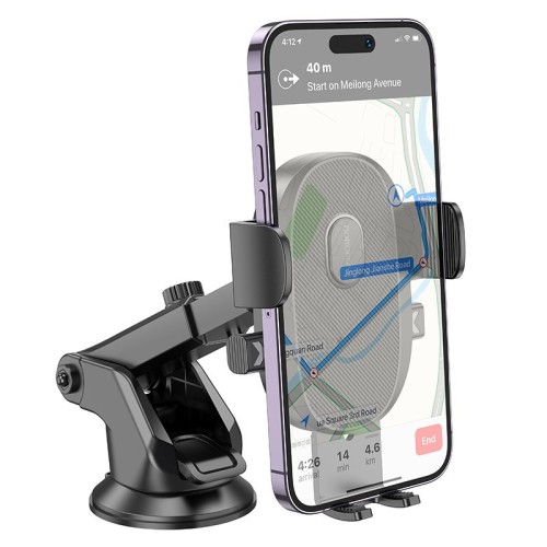 AUTOMOBILINIS TELEFONO LAIKIKLIS BOROFONE BH93 (DASHBOARD) JUODAS