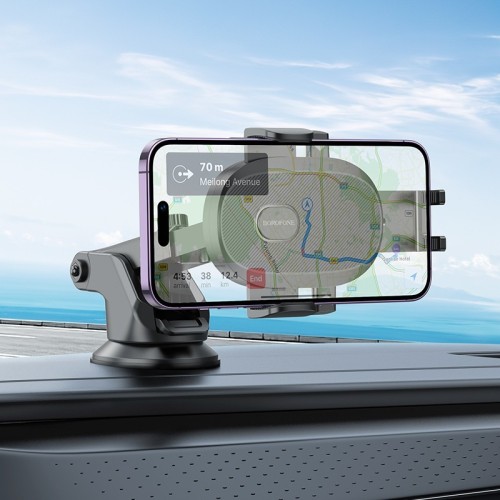 AUTOMOBILINIS TELEFONO LAIKIKLIS BOROFONE BH93 (DASHBOARD) JUODAS