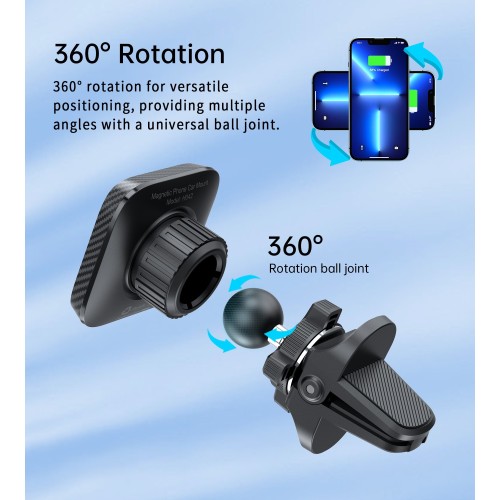AUTOMOBILINIS TELEFONO LAIKIKLIS CHOETECH H042 JUODAS