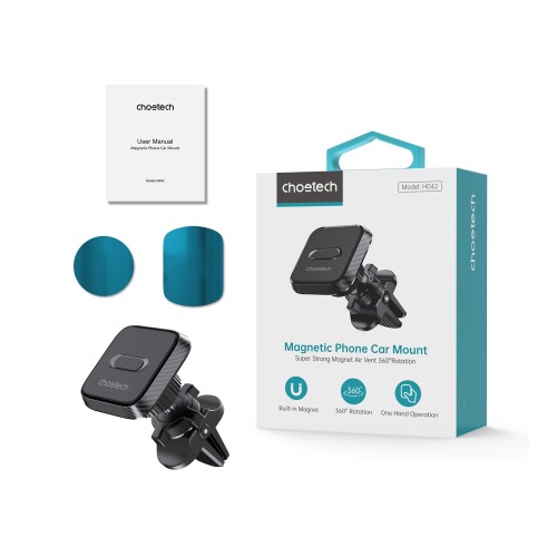 AUTOMOBILINIS TELEFONO LAIKIKLIS CHOETECH H042 JUODAS