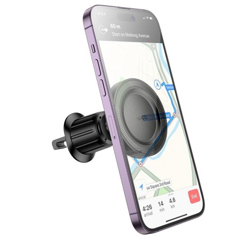 AUTOMOBILINIS TELEFONO LAIKIKLIS HOCO H56 (AIR VENT) JUODAS