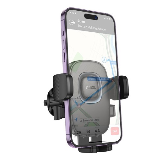 AUTOMOBILINIS TELEFONO LAIKIKLIS HOCO H75 (AIR VENT) JUODAS
