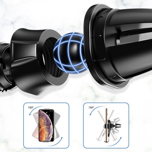 AUTOMOBILINIS TELEFONO LAIKIKLIS JOYROOM JR-ZS198 (AIR VENT) JUODAS