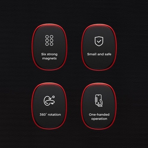 AUTOMOBILINIS TELEFONO LAIKIKLIS JOYROOM JR-ZS205 (AIR VENT) MAGNETINIS JUODAS