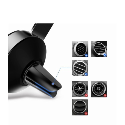 AUTOMOBILINIS TELEFONO LAIKIKLIS UGREEN LP130 PILKAS