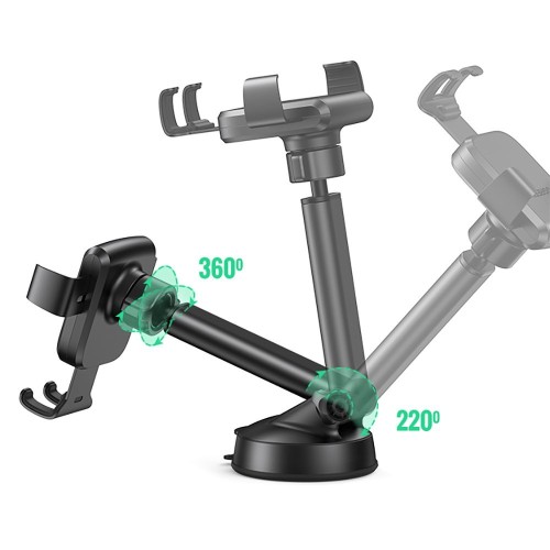 AUTOMOBILINIS TELEFONO LAIKIKLIS UGREEN LP200 JUODAS