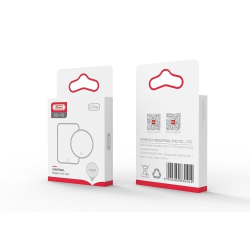 METALINĖS PLOKŠTELĖS MAGNETINIAM TELEFONO LAIKIKLIUI XO Y2 3 VNT.