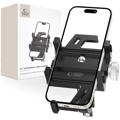 TELEFONO LAIKIKLIS DVIRAČIUI TECH-PROTECT V1 UNIVERSAL JUODAS