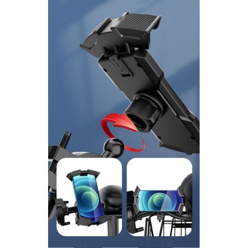 TELEFONO LAIKIKLIS DVIRAČIUI AWEI X47 JUODAS