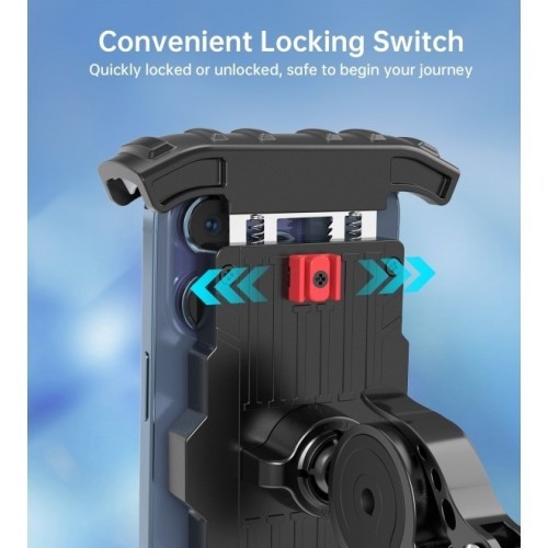 TELEFONO LAIKIKLIS DVIRAČIUI CHOETECH H067 JUODAS