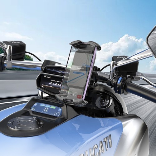 TELEFONO LAIKIKLIS DVIRAČIUI, MOTOCIKLUI BOROFONE BH105 JUODAS