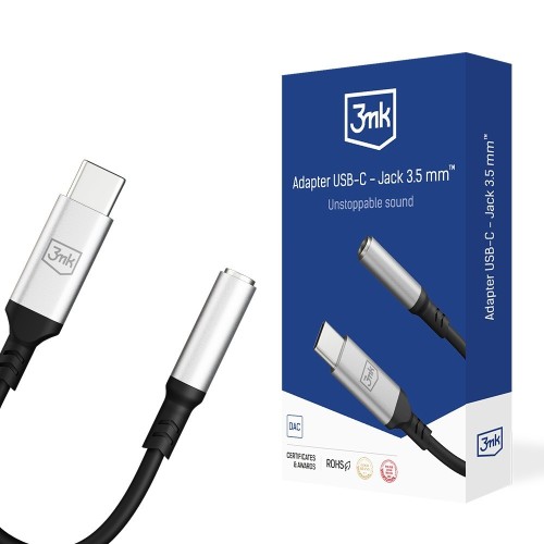 ADAPTERIS 3MK ADAPTER USB-C TO 3,5MM ADAPTERIS 3MK ADAPTER USB-C TO 3,5MM