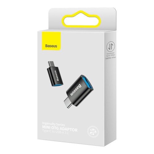 ADAPTERIS BASEUS INGENUITY SERIES TYPE-C TO USB-A3.1 OTG JUODAS ZJJQ000001