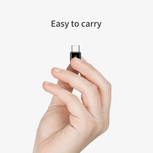 ADAPTERIS BASEUS MICROUSB TO TYPE-C OTG JUODAS CAMOTG-01 ADAPTERIS BASEUS MICROUSB TO TYPE-C OTG JUODAS CAMOTG-01