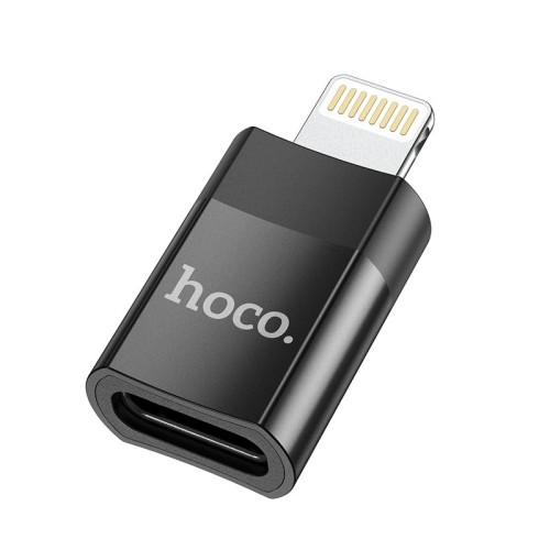 ADAPTERIS HOCO UA17 LIGHTNING TO TYPE-C JUODAS ADAPTERIS HOCO UA17 LIGHTNING TO TYPE-C JUODAS