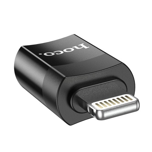 ADAPTERIS HOCO UA17 LIGHTNING TO TYPE-C JUODAS ADAPTERIS HOCO UA17 LIGHTNING TO TYPE-C JUODAS