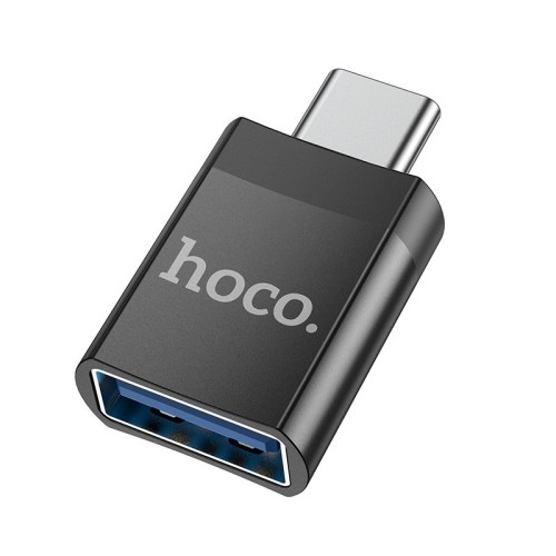 ADAPTERIS HOCO UA17 TYPE-C TO USB-A JUODAS ADAPTERIS HOCO UA17 TYPE-C TO USB-A JUODAS