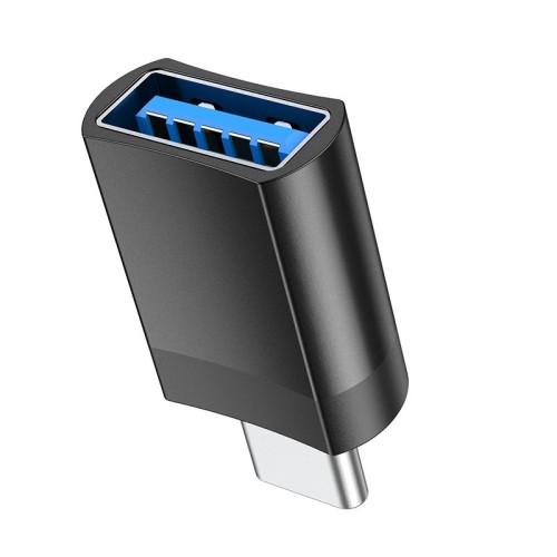 ADAPTERIS HOCO UA17 TYPE-C TO USB-A JUODAS ADAPTERIS HOCO UA17 TYPE-C TO USB-A JUODAS