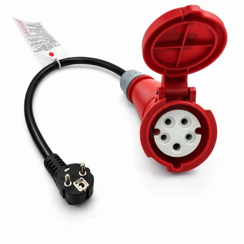 ADAPTERIS REACH CEE 16A 400V TO 220V SCHUKO