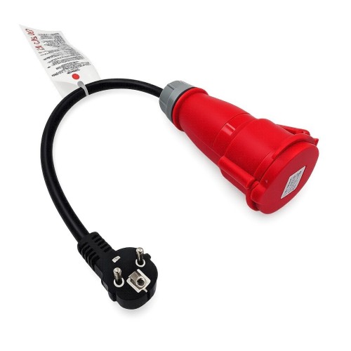 ADAPTERIS REACH CEE 16A 400V TO 220V SCHUKO ADAPTERIS REACH CEE 16A 400V TO 220V SCHUKO
